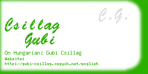 csillag gubi business card